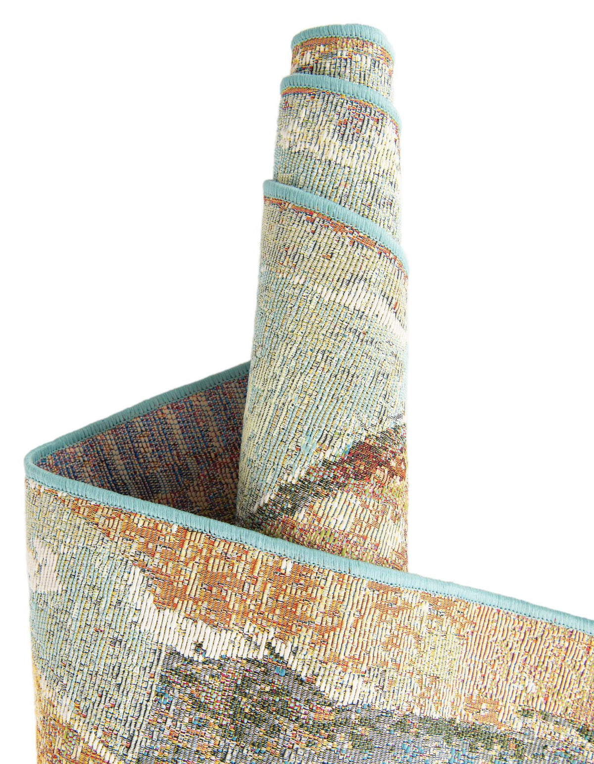 Urban Terrace Collection Area Rug -  Portico Round Multi  lifestyle 22