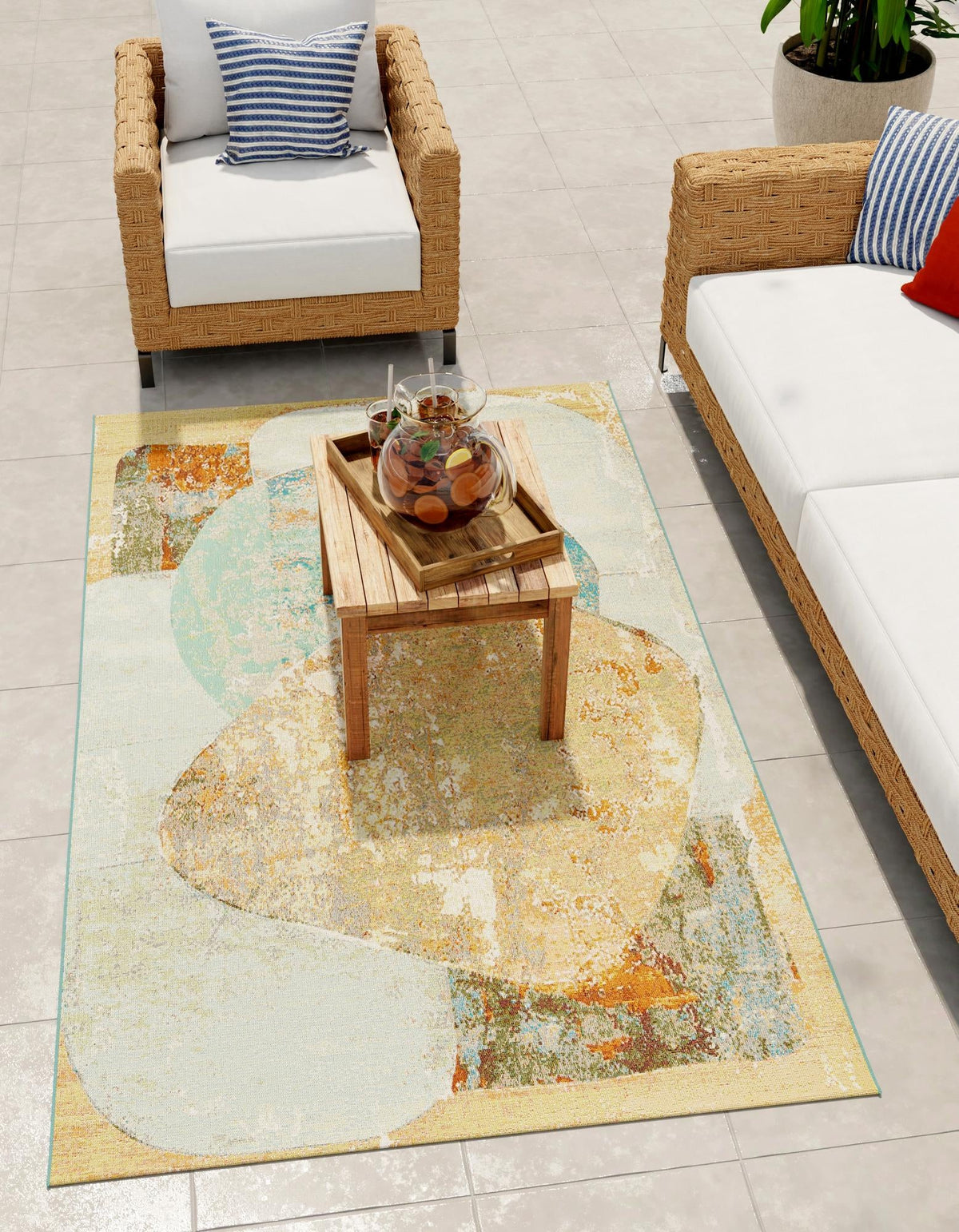 Urban Terrace Collection Area Rug -  Portico Rectangle Multi Main