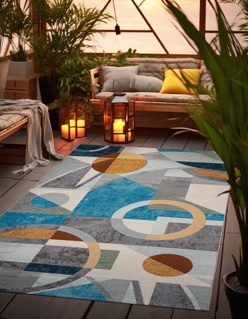 Urban Terrace Collection Area Rug -  Loggia Rectangle Multi Main