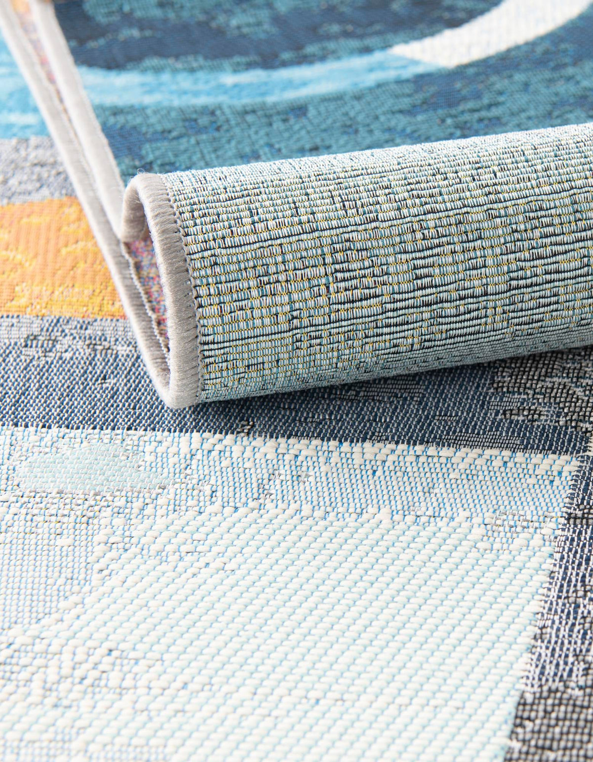 Urban Terrace Collection Area Rug -  Loggia Round Multi  lifestyle 17