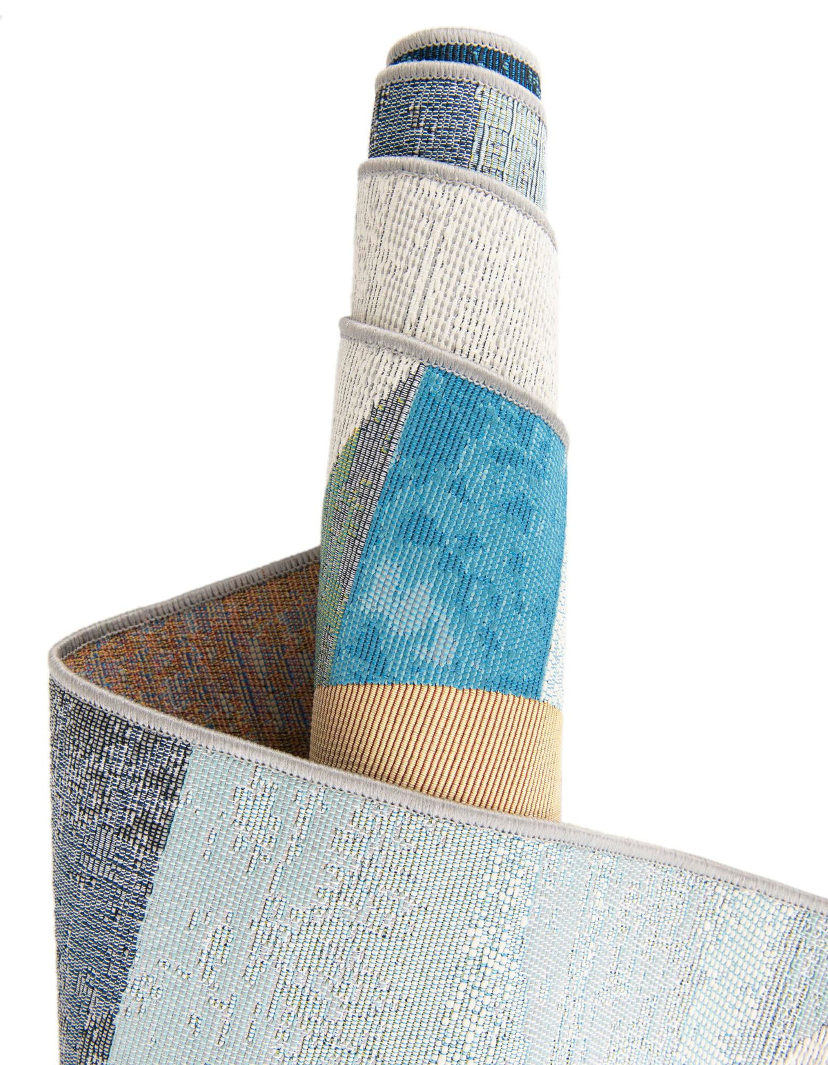 Urban Terrace Collection Area Rug -  Loggia Round Multi  lifestyle 24