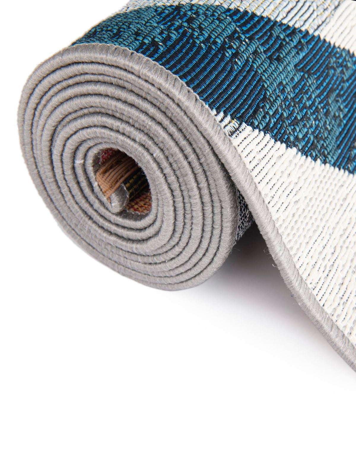 Urban Terrace Collection Area Rug -  Loggia Round Multi  lifestyle 25