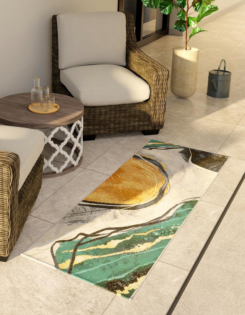 Urban Terrace Collection Area Rug -  Pavilion Runner Multi  lifestyle 9