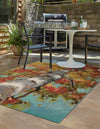 Seaside Blooms Collection Area Rug - Eden Rectangle Multi  lifestyle 2