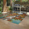 Seaside Blooms Collection Area Rug - Eden Rectangle Multi  lifestyle 4