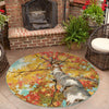 Seaside Blooms Collection Area Rug - Eden Round Multi  lifestyle 24