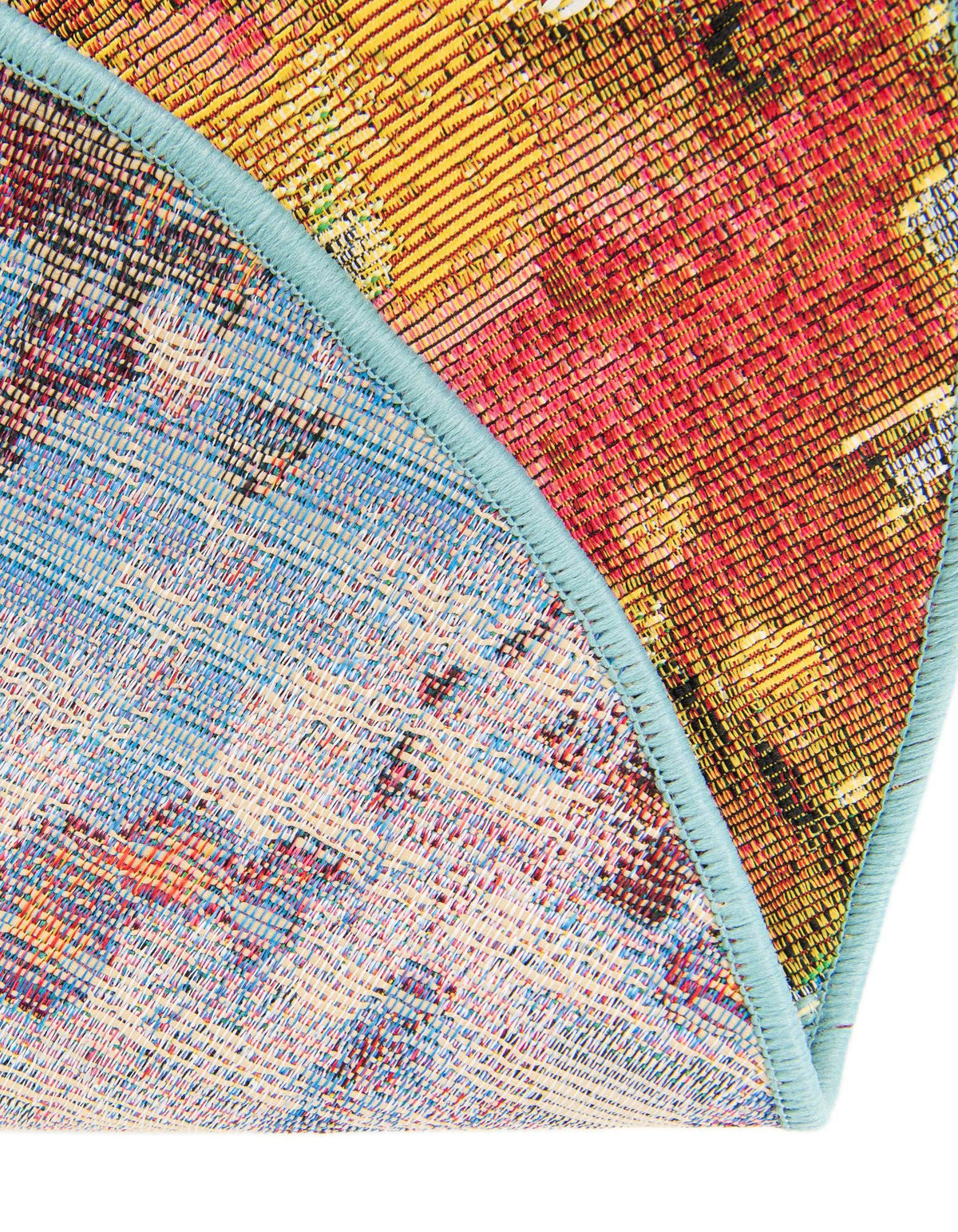 Seaside Blooms Collection Area Rug - Eden Round Multi  lifestyle 17