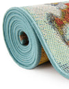 Seaside Blooms Collection Area Rug - Eden Round Multi  lifestyle 21