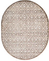 Sanctuary Retreat Collection Area Rug -  Oasis Oval Chocolate Brown  lifestyle 22