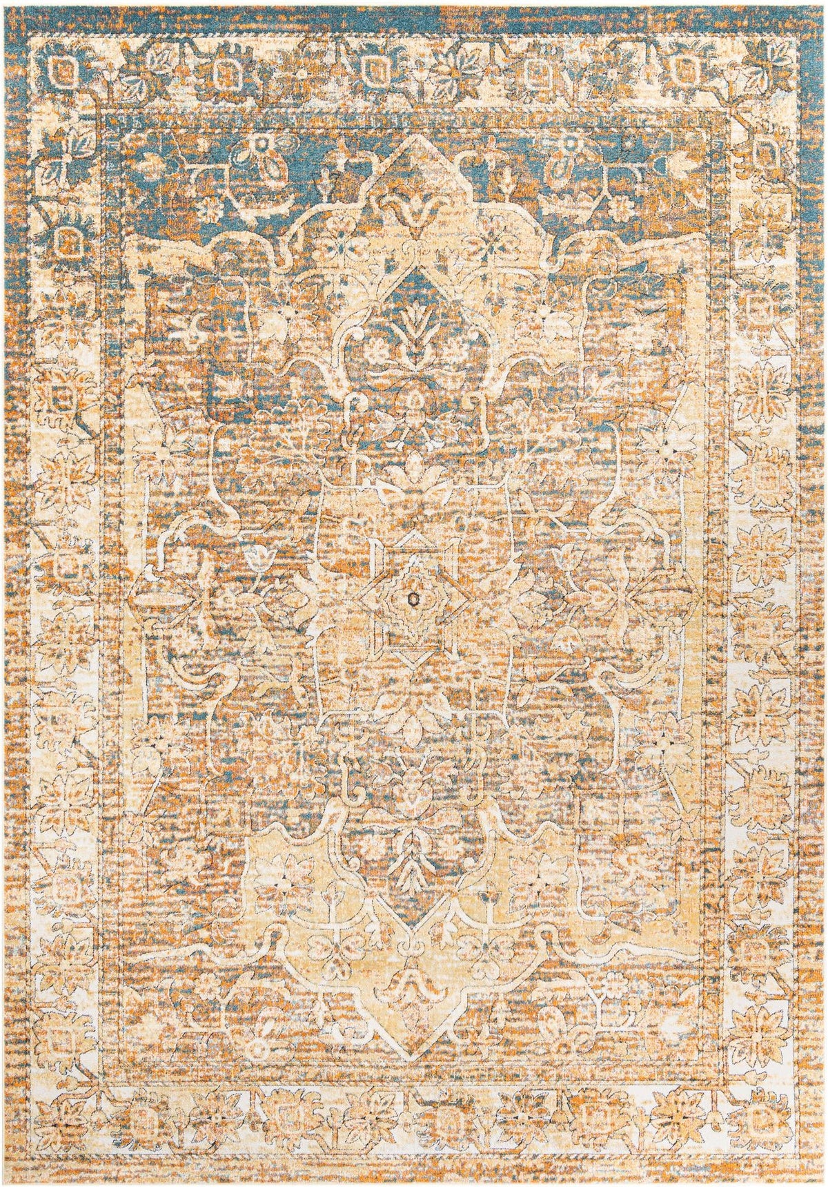 Savannah Soiree Collection Area Rug -  Everglade (LBrown Blue) Rectangle LBrown Blue  lifestyle 2