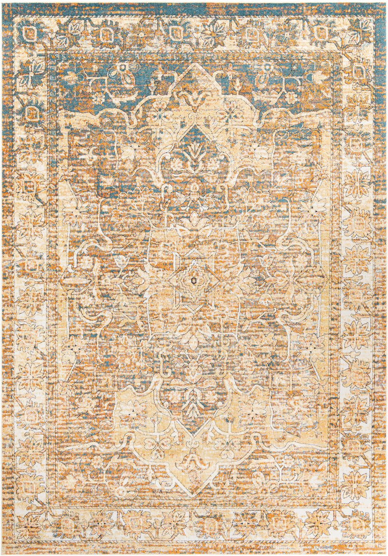 Savannah Soiree Collection Area Rug -  Everglade (LBrown Blue) Rectangle LBrown Blue  lifestyle 2
