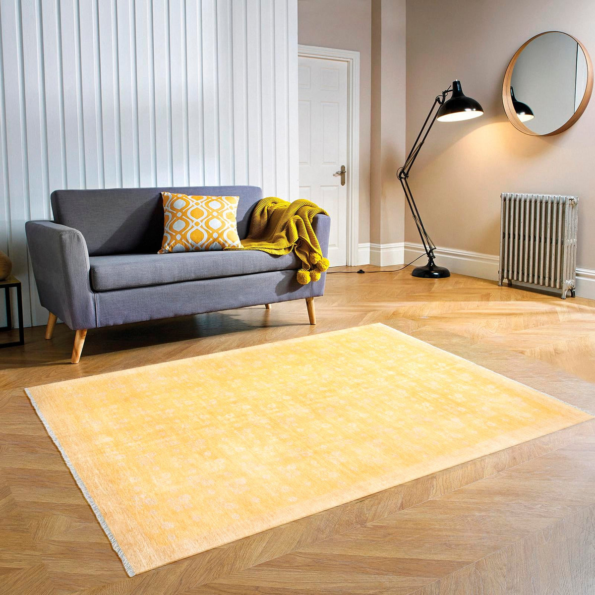 Bazaar Chic Collection Area Rug - Marrakech Rectangle Yellow  lifestyle 16