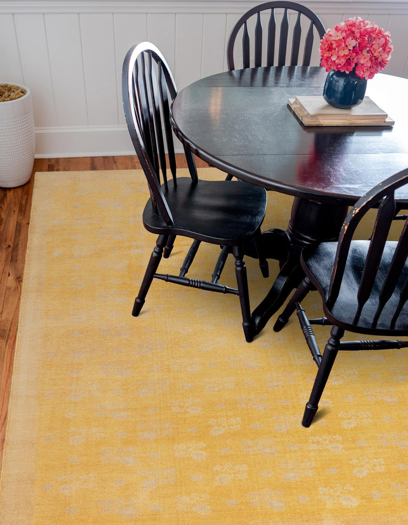Bazaar Chic Collection Area Rug - Marrakech Square Yellow  lifestyle 27