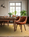 Bazaar Chic Collection Area Rug - Marrakech Square Yellow  lifestyle 35