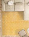 Bazaar Chic Collection Area Rug - Marrakech Square Yellow  lifestyle 38