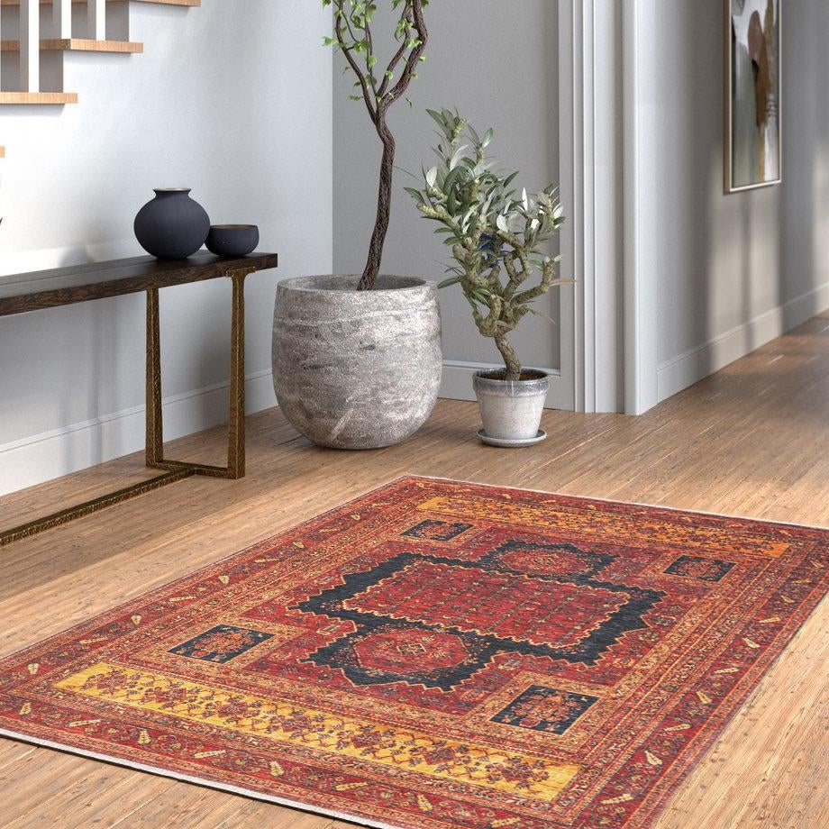 Bazaar Chic Collection Area Rug -  Taroudant Rectangle Rust Red  lifestyle 17