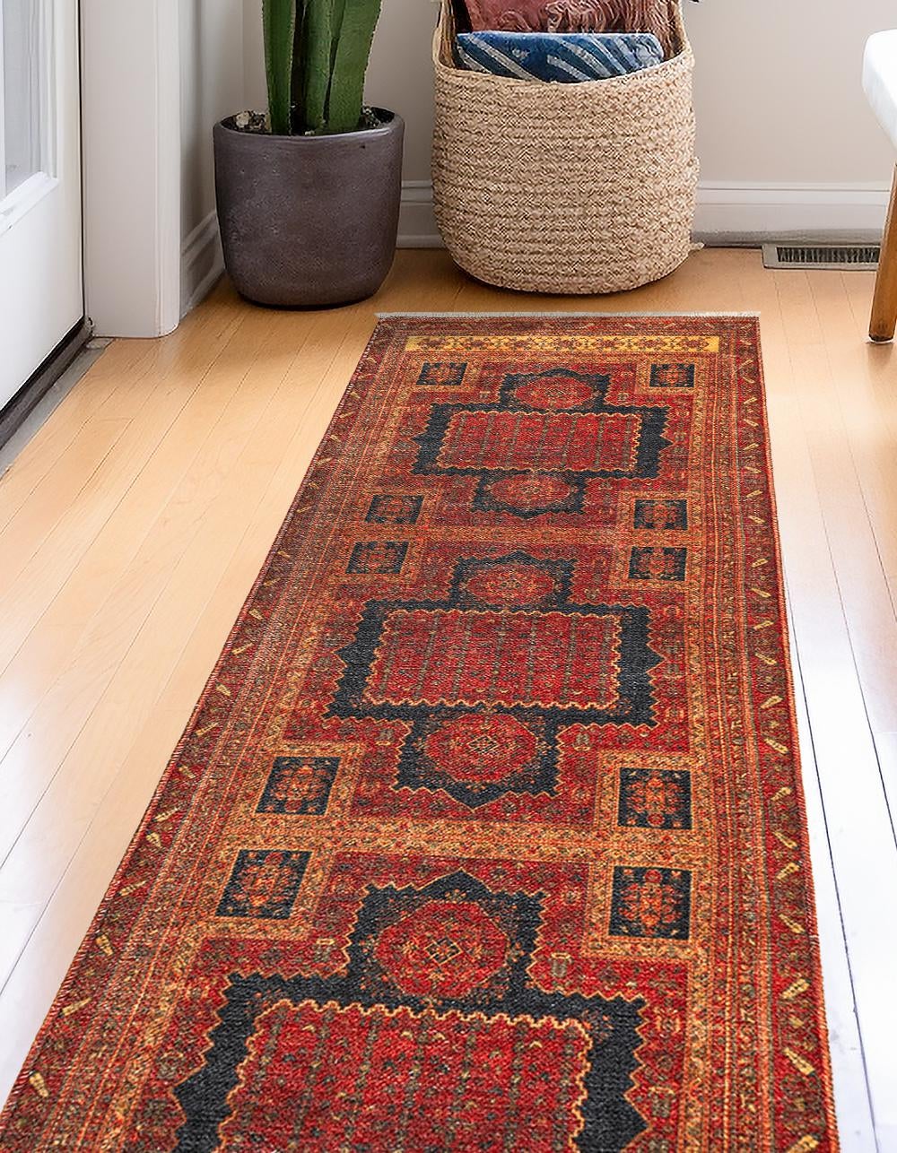 Bazaar Chic Collection Area Rug -  Taroudant Runner Rust Red  lifestyle 32