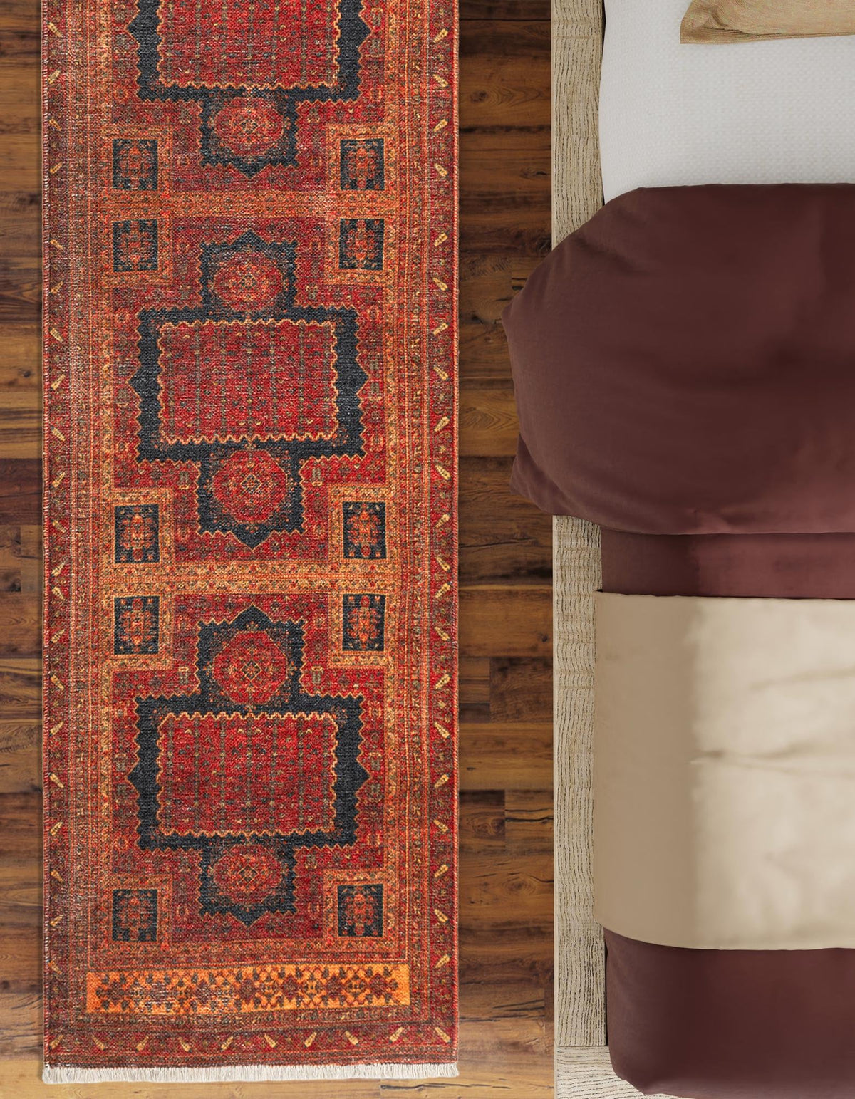 Bazaar Chic Collection Area Rug -  Taroudant Runner Rust Red  lifestyle 59