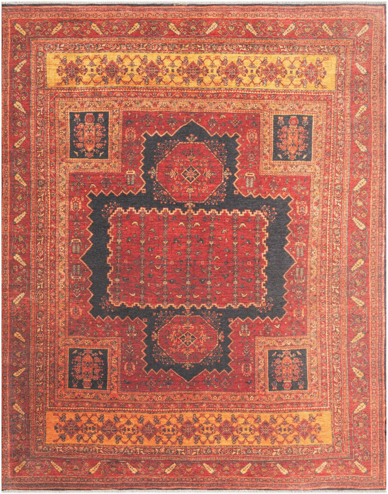 Bazaar Chic Collection Area Rug -  Taroudant Rectangle Rust Red  lifestyle 3