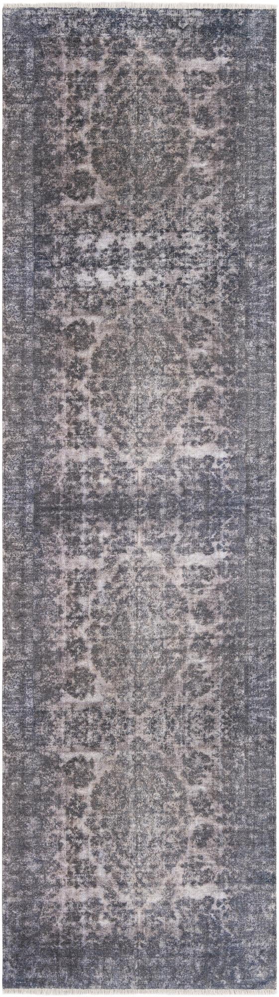 Bazaar Chic Collection Area Rug -  Asilah Runner Gray and Blue  lifestyle 18