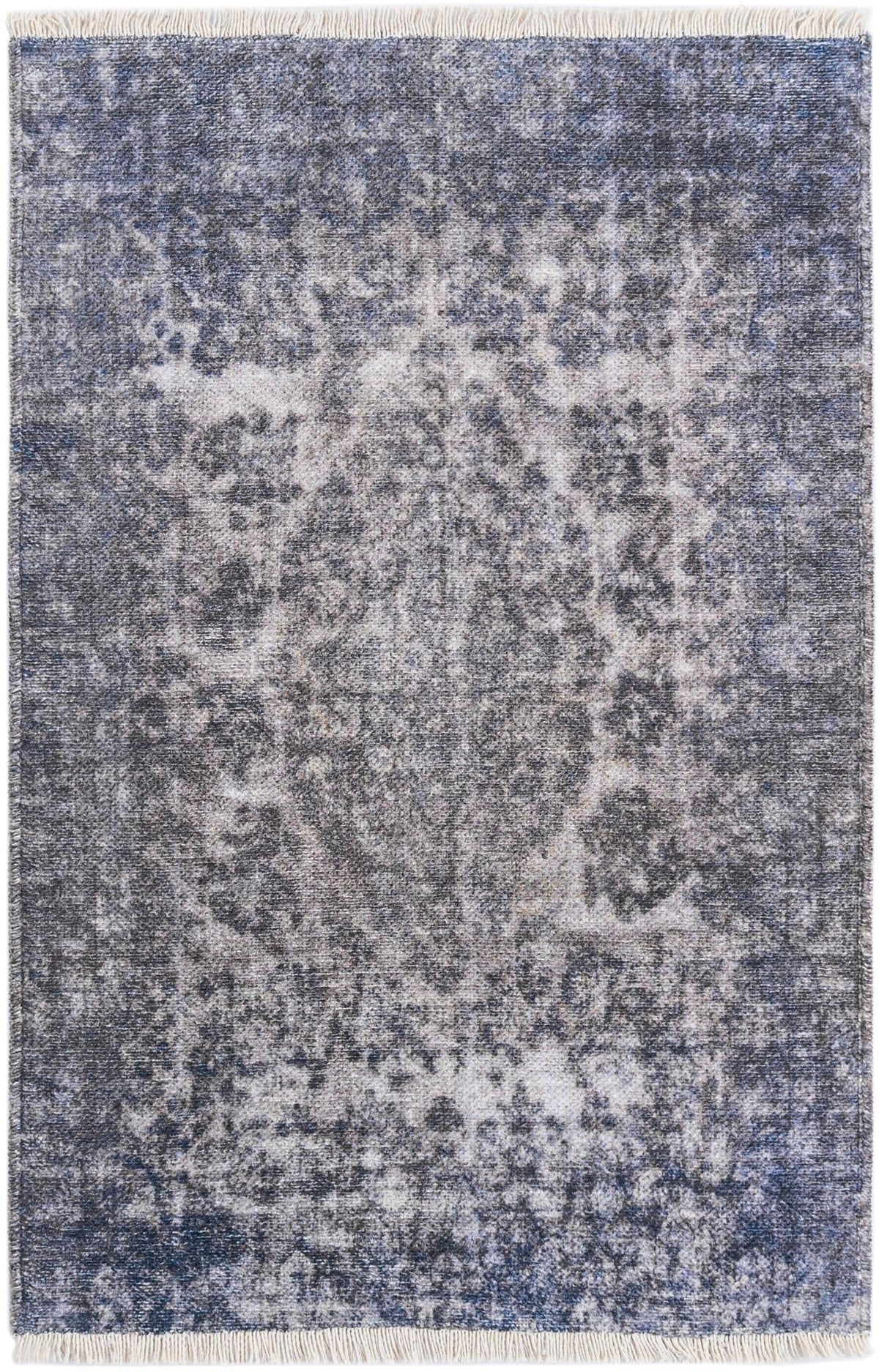 Bazaar Chic Collection Area Rug -  Asilah Rectangle Gray and Blue Main