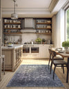 Bazaar Chic Collection Area Rug -  Asilah Rectangle Gray and Blue  lifestyle 7