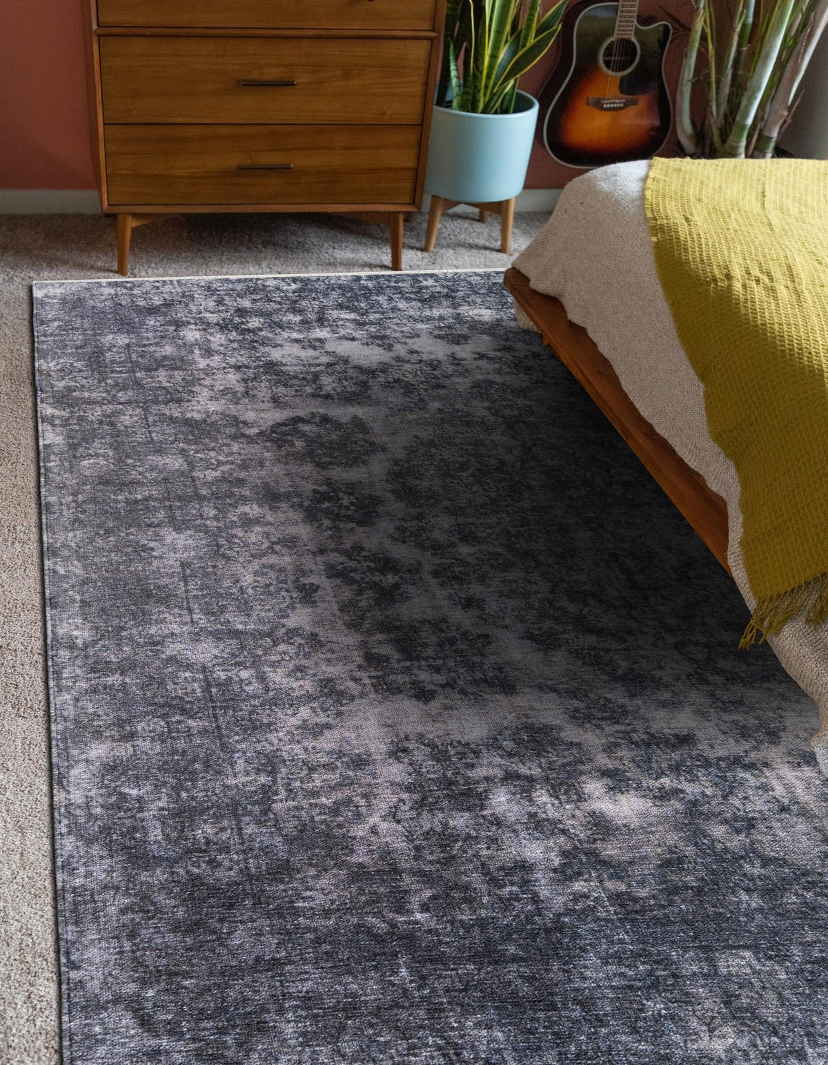 Bazaar Chic Collection Area Rug -  Asilah Rectangle Gray and Blue  lifestyle 8