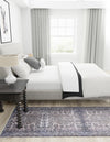 Bazaar Chic Collection Area Rug -  Asilah Runner Gray and Blue  lifestyle 26