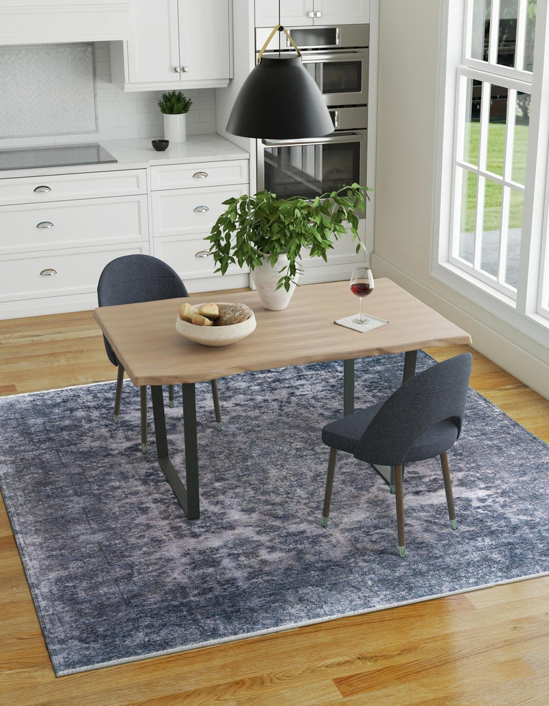 Bazaar Chic Collection Area Rug -  Asilah Square Gray and Blue  lifestyle 31