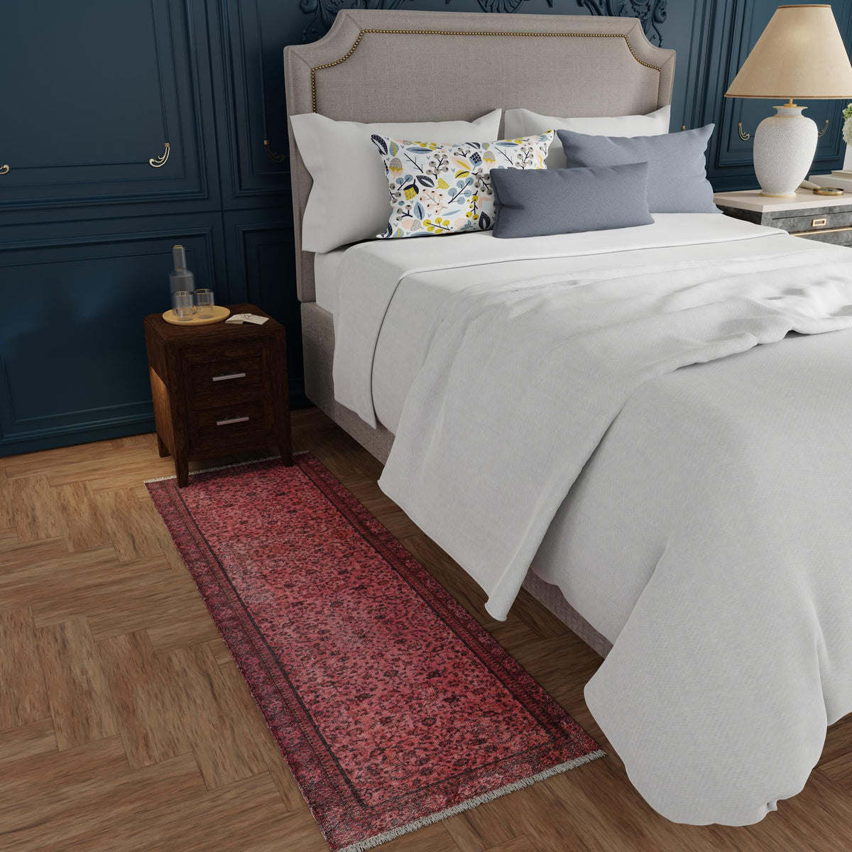 Bazaar Chic Collection Area Rug -  Larache Runner Antique Red  lifestyle 62