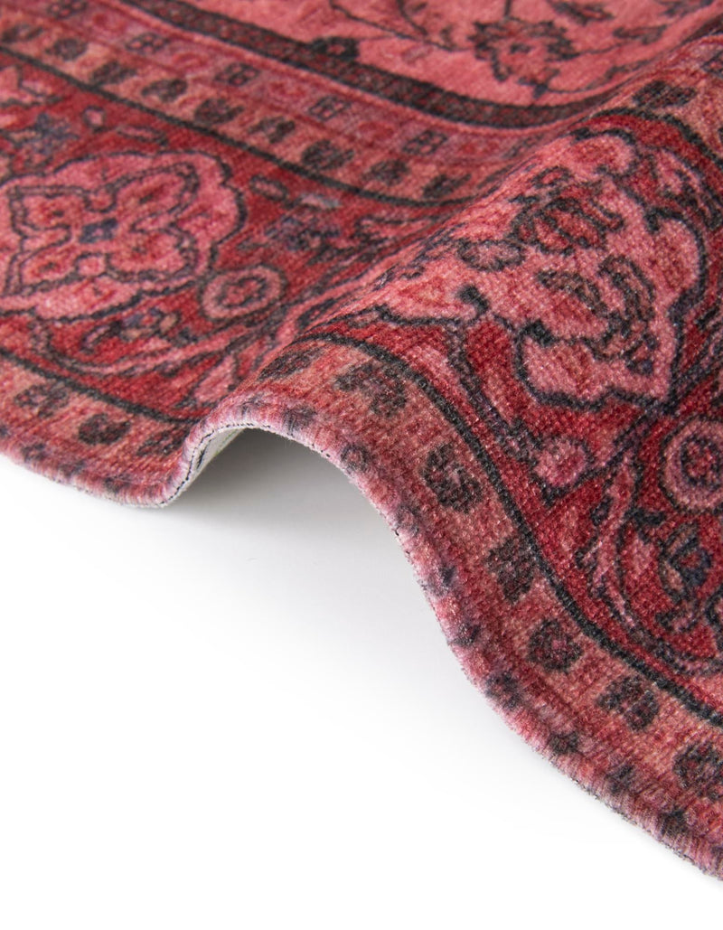 Bazaar Chic Collection Area Rug -  Larache Square Antique Red  lifestyle 50