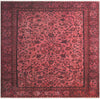 Bazaar Chic Collection Area Rug -  Larache Square Antique Red  lifestyle 28