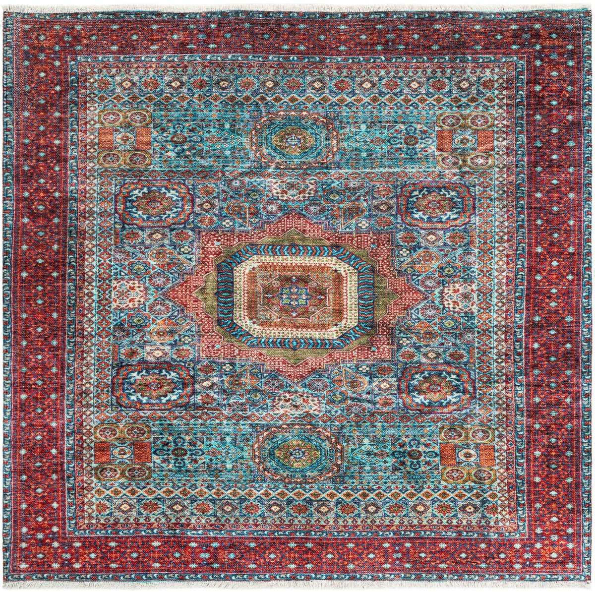 Bazaar Chic Collection Area Rug -  Nador Square Multi  lifestyle 19