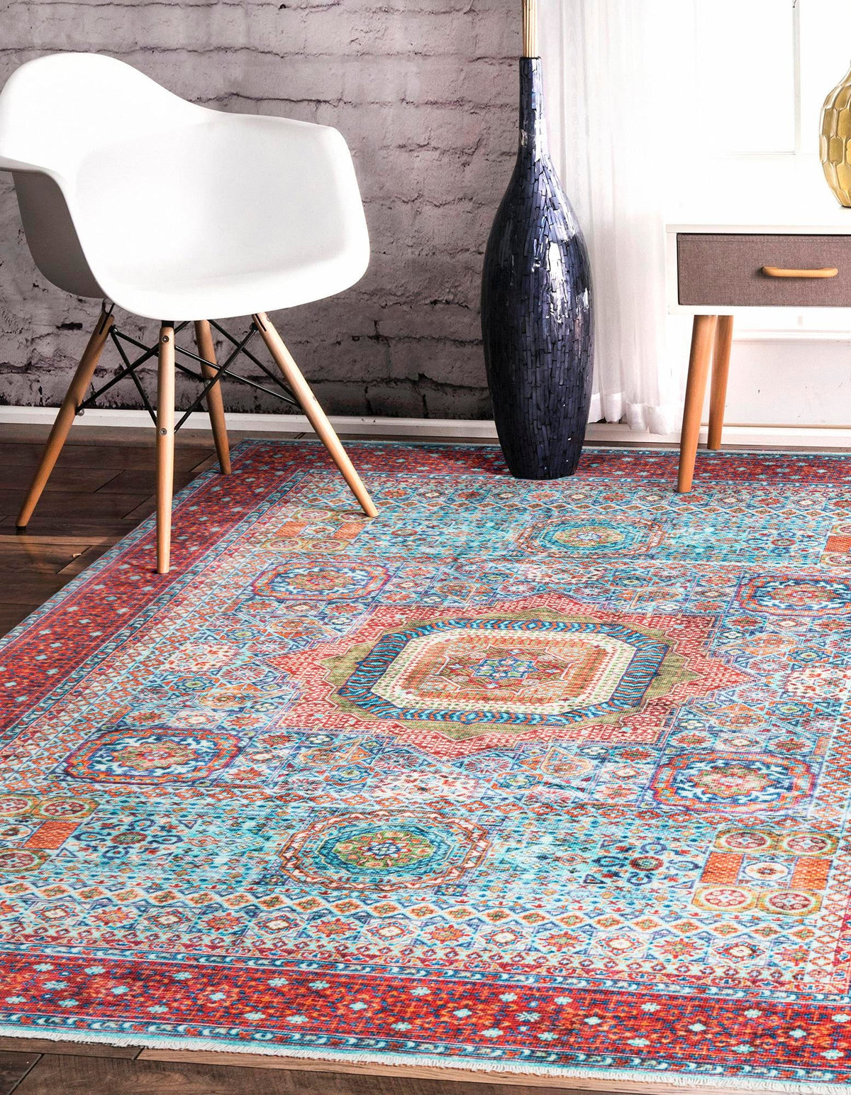 Bazaar Chic Collection Area Rug -  Nador Rectangle Multi  lifestyle 3