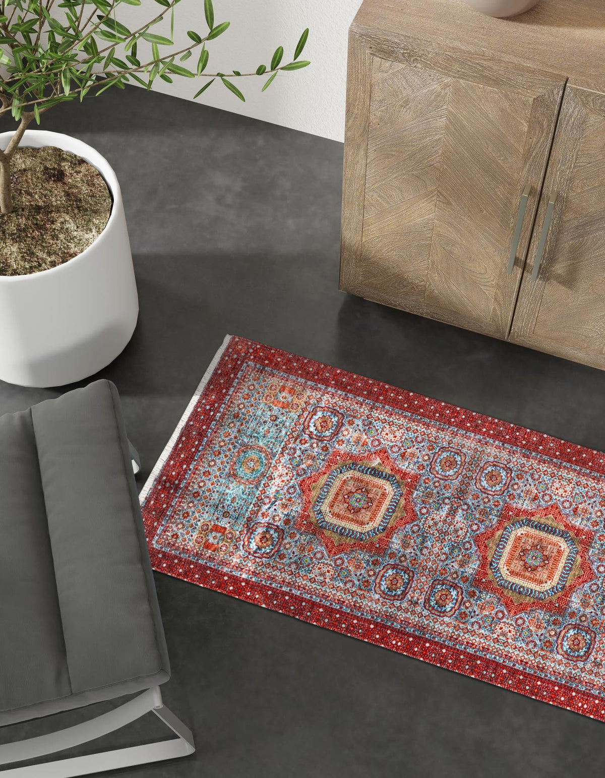 Bazaar Chic Collection Area Rug -  Nador Runner Multi  lifestyle 28