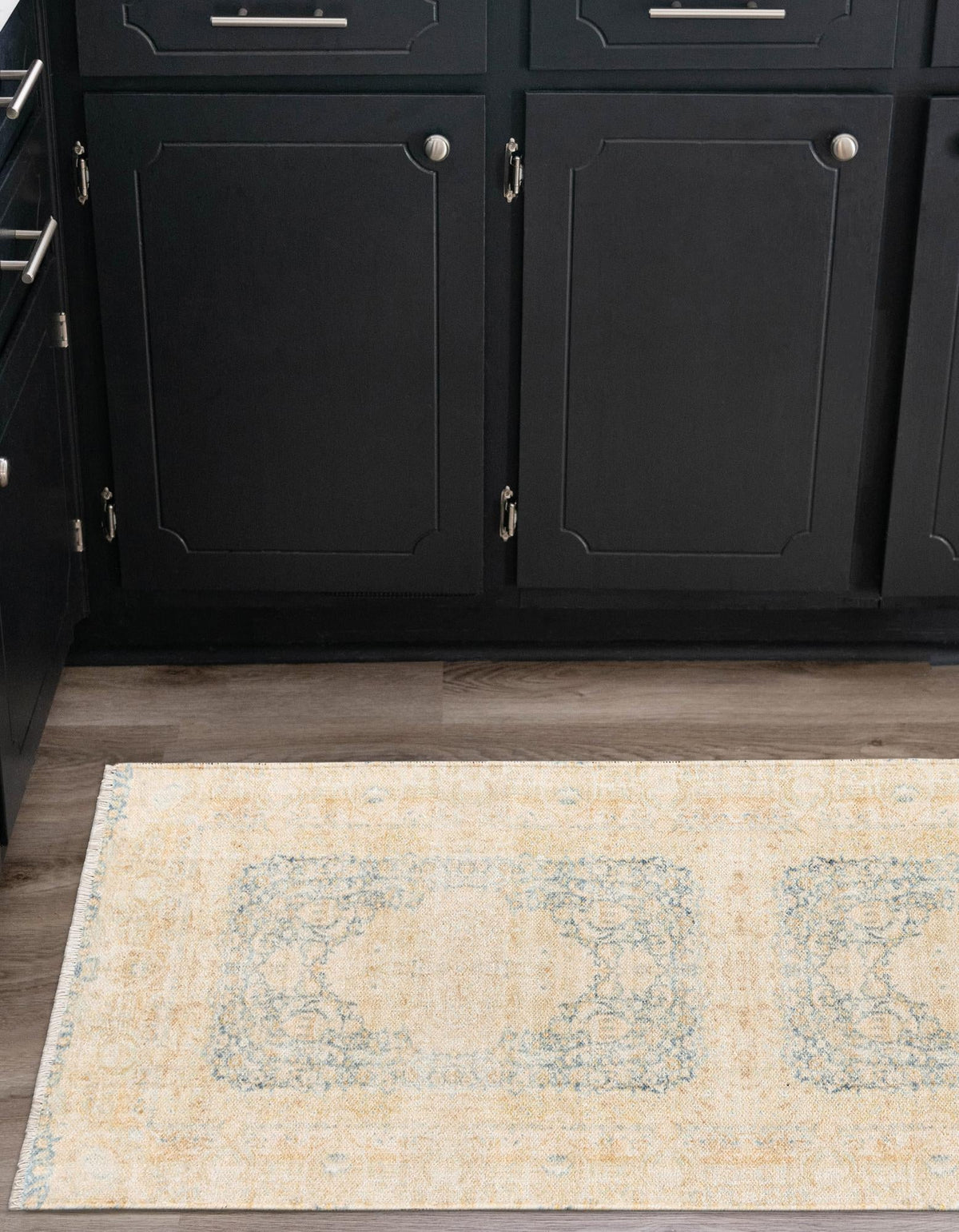 Bazaar Chic Collection Area Rug -  Kenitra Runner Blue and Ivory  lifestyle 28