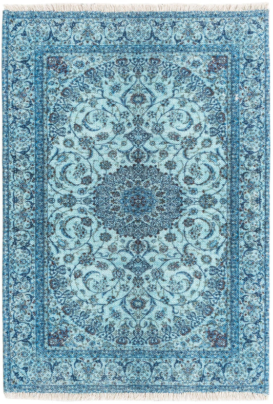 Bazaar Chic Collection Area Rug -  El Jadida Rectangle Blue Main