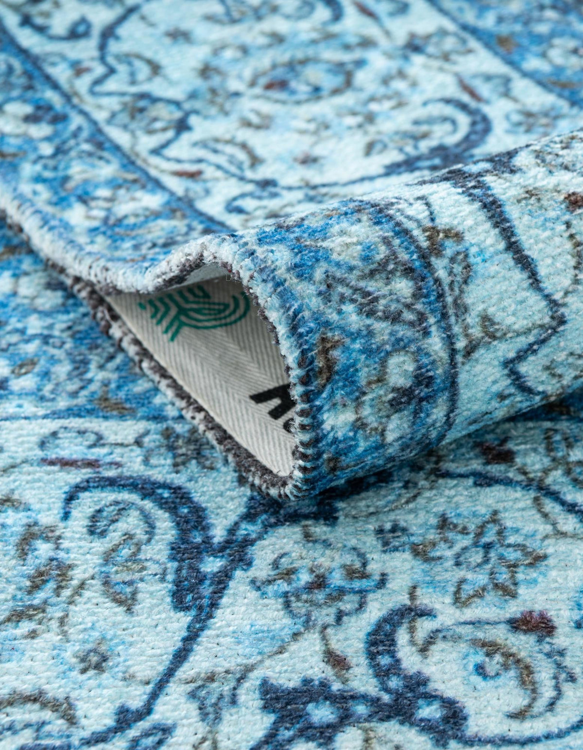 Bazaar Chic Collection Area Rug -  El Jadida Rectangle Blue  lifestyle 6