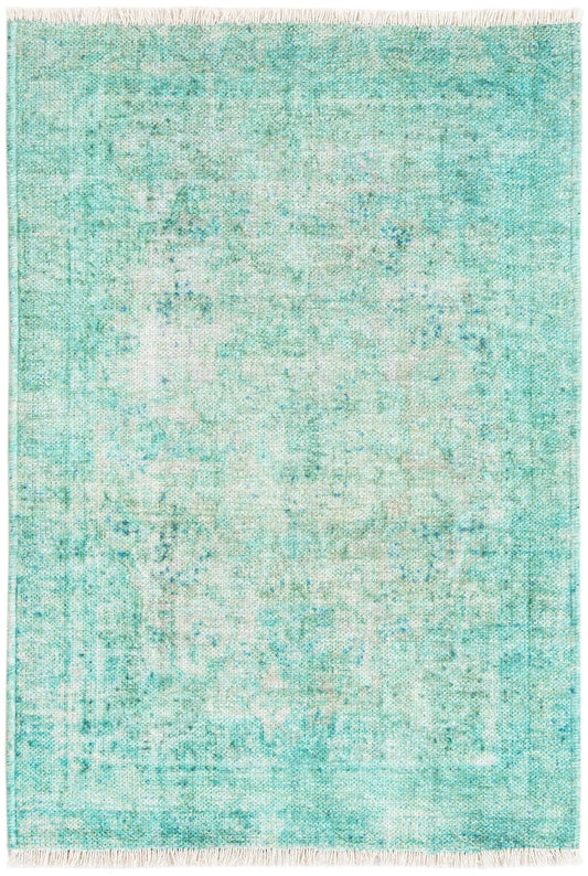 Bazaar Chic Collection Area Rug -  Taza Rectangle Turquoise Main