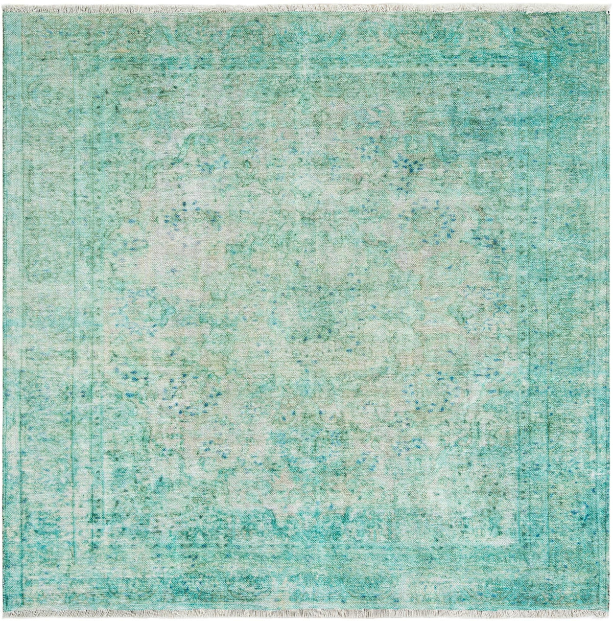 Bazaar Chic Collection Area Rug -  Taza Square Turquoise  lifestyle 19