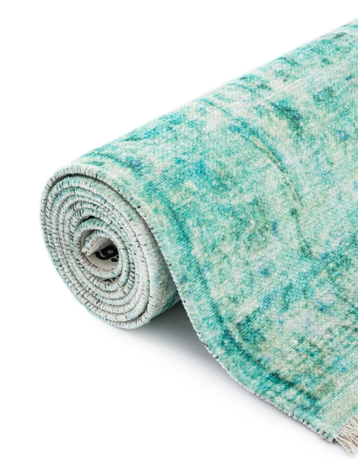 Bazaar Chic Collection Area Rug -  Taza Rectangle Turquoise  lifestyle 12