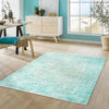 Bazaar Chic Collection Area Rug -  Taza Rectangle Turquoise  lifestyle 15
