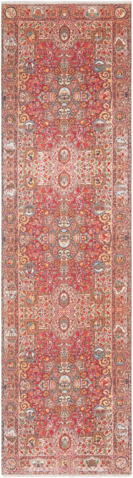 Bazaar Chic Collection Area Rug -  Khouribga Runner Rust Red  lifestyle 18