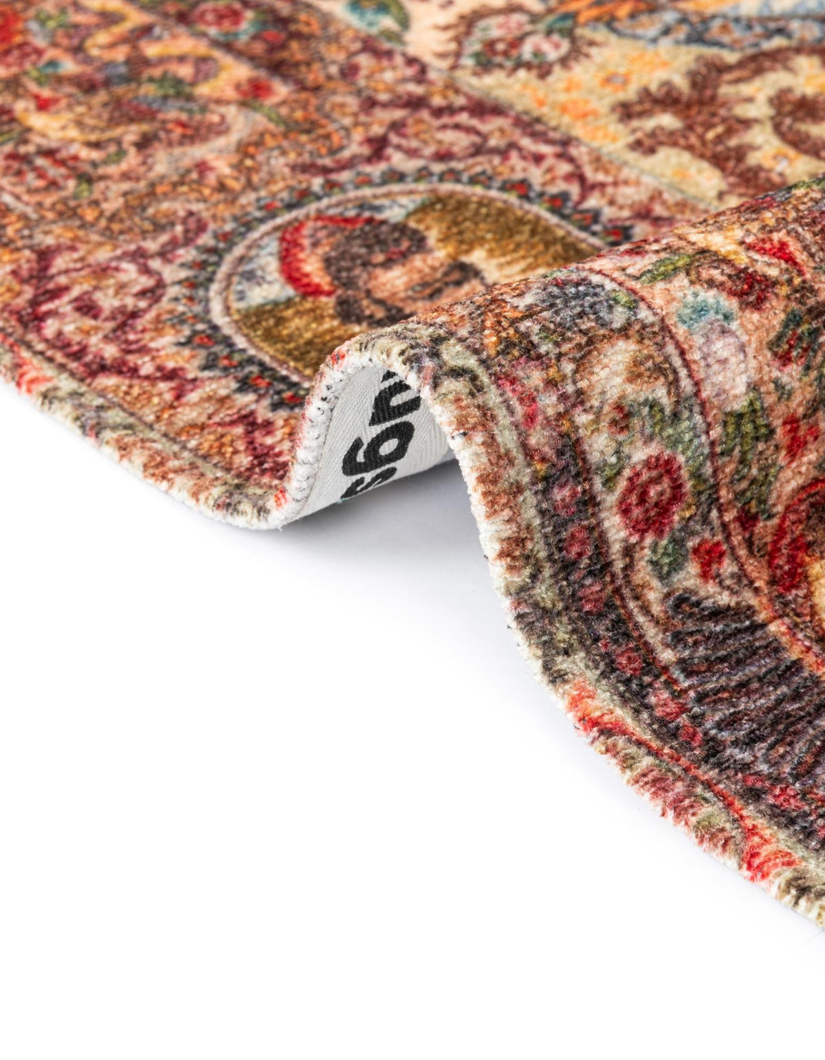 Bazaar Chic Collection Area Rug -  Khouribga Rectangle Rust Red  lifestyle 10