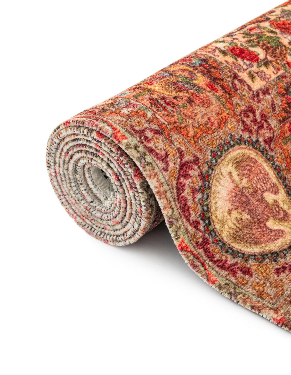 Bazaar Chic Collection Area Rug -  Khouribga Rectangle Rust Red  lifestyle 12