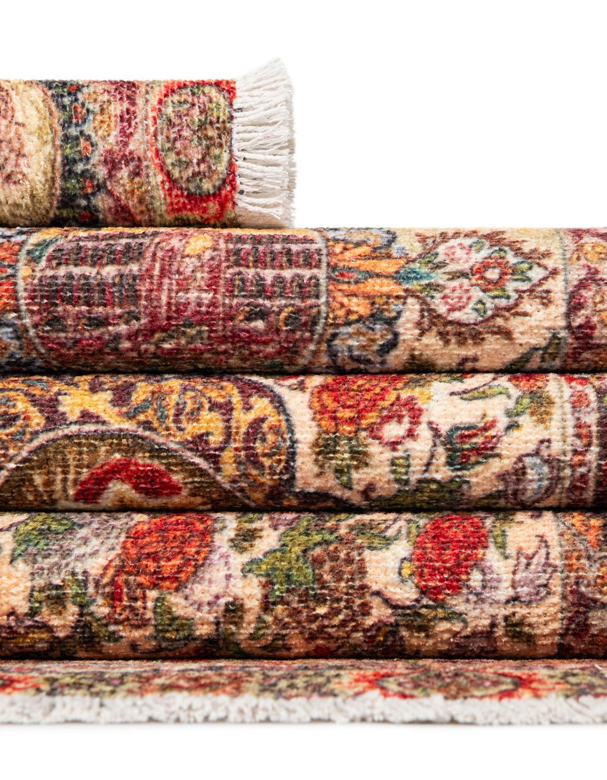 Bazaar Chic Collection Area Rug -  Khouribga Rectangle Rust Red  lifestyle 14