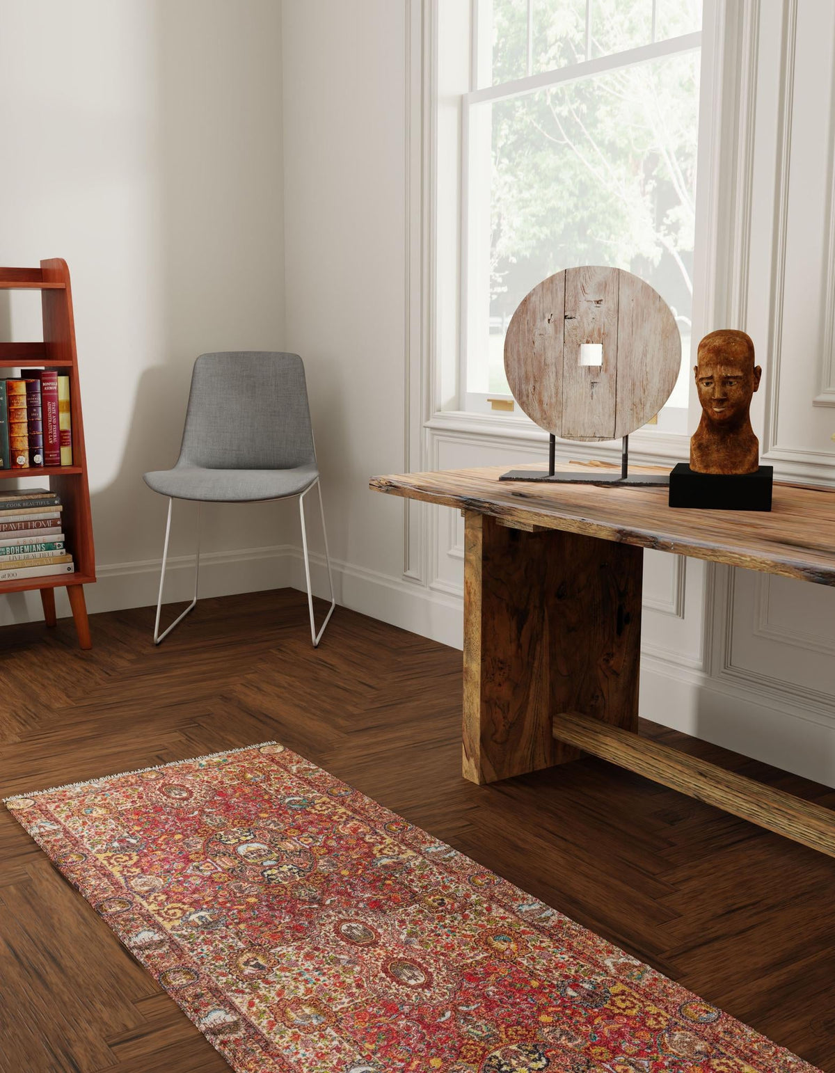 Bazaar Chic Collection Area Rug -  Khouribga Runner Rust Red  lifestyle 30