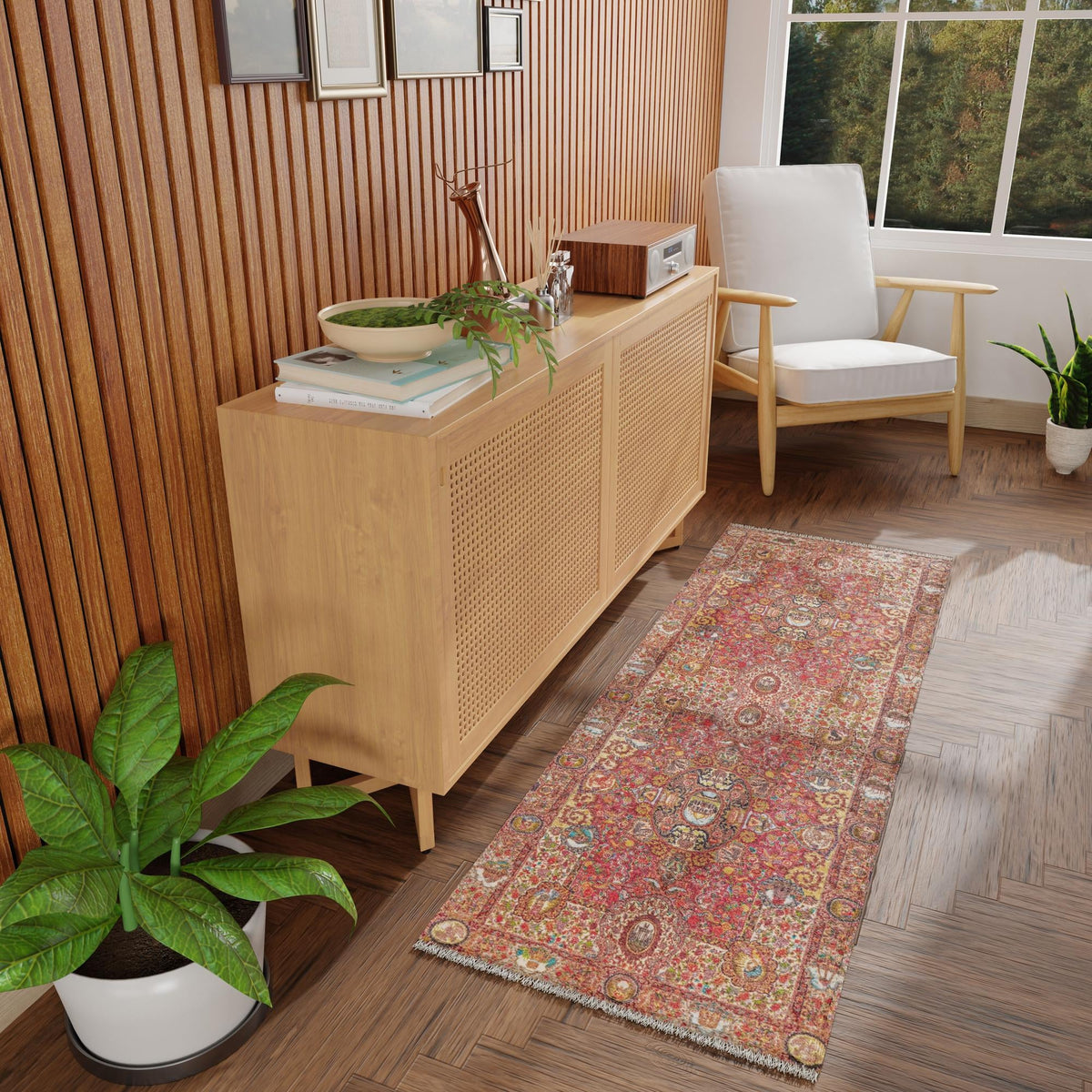 Bazaar Chic Collection Area Rug -  Khouribga Runner Rust Red  lifestyle 53