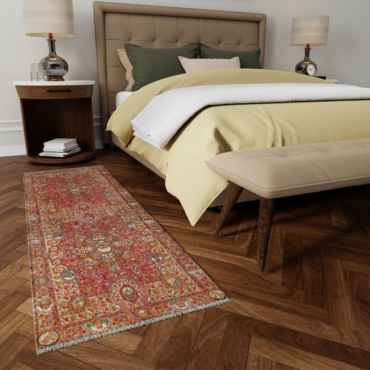 Bazaar Chic Collection Area Rug -  Khouribga Runner Rust Red  lifestyle 57