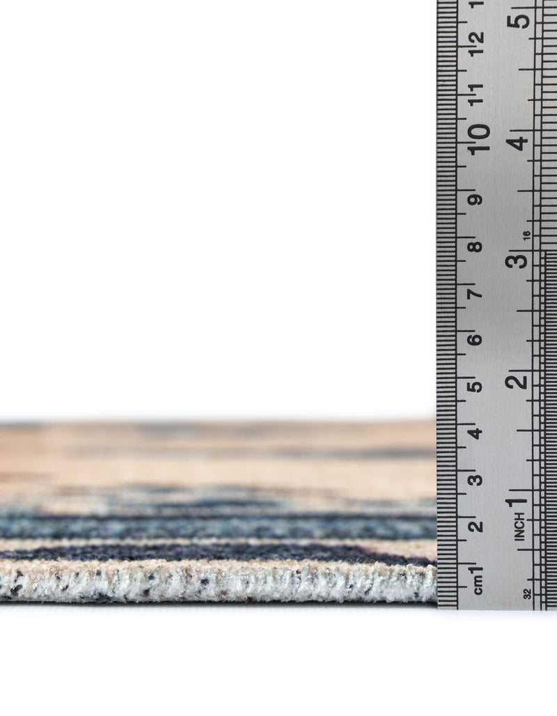 Bazaar Chic Collection Area Rug -  Casablanca Rectangle Ivory and Blue  lifestyle 5